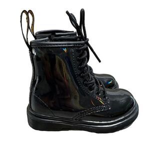 Dr. Martens Toddler 1460 T Black Boots Size 7  Lace Up Child Kids Boys Girls